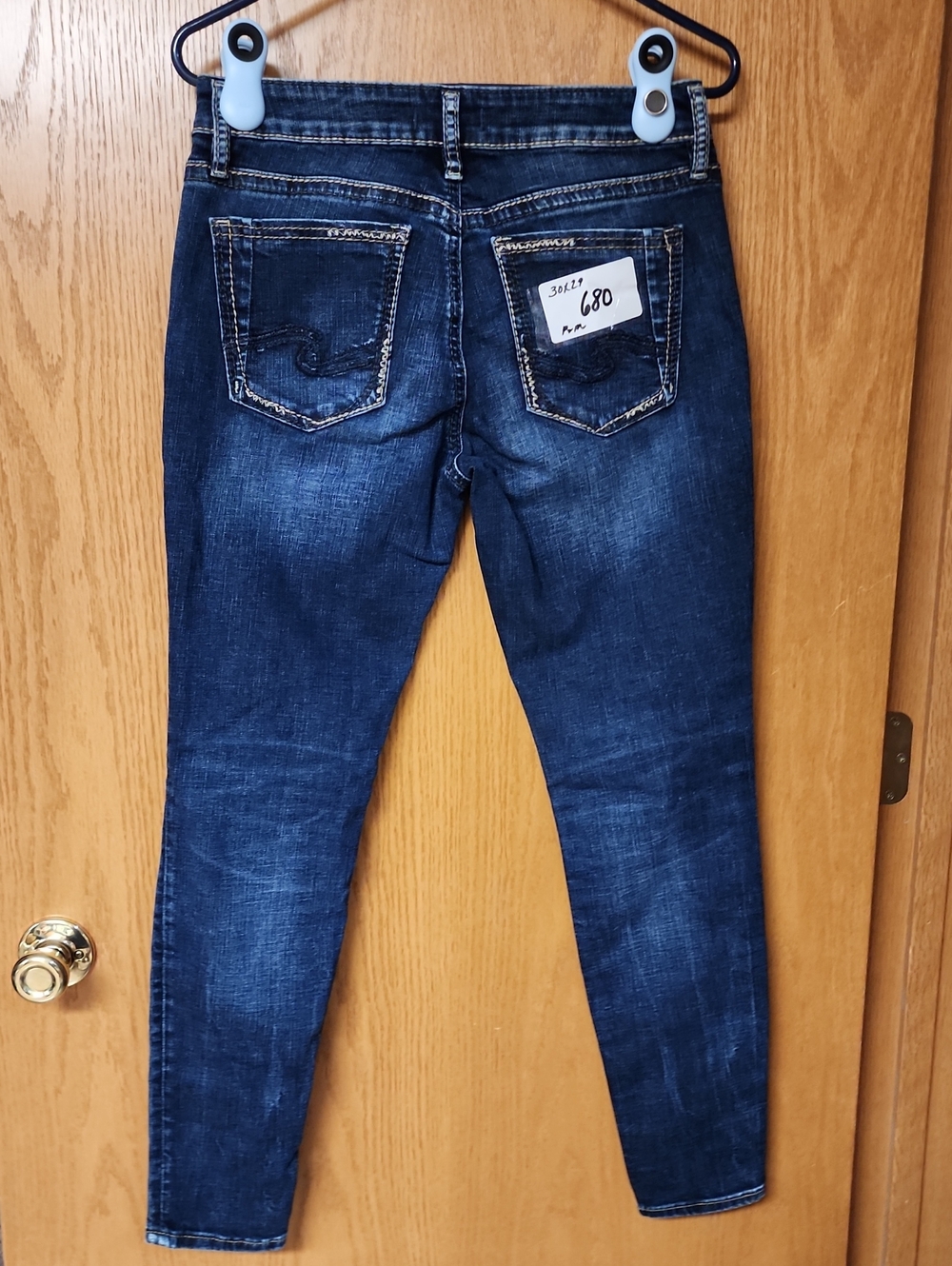 Silver Suki Dark Blue Skinny Women’s Jeans 30x29 number 680